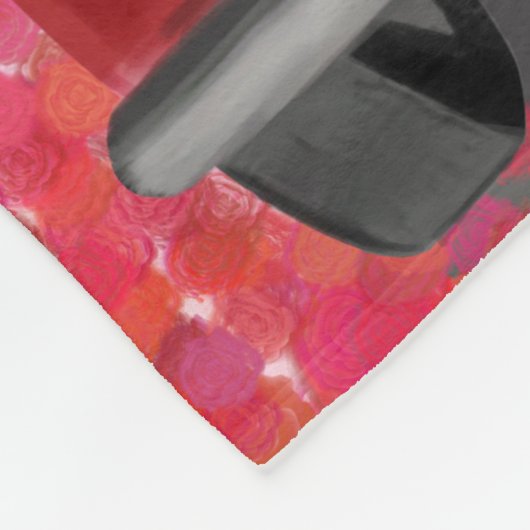 Podle Dog auto met hart Valentijns Fleece Deken (Hoek)