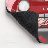 Podle Dog auto met hart Valentijns Muismat (Hoek)