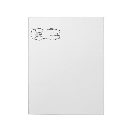 Podle Dog Cartoon Notitieblok (Linkerzijde)