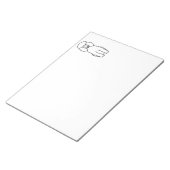 Podle Dog Cartoon Notitieblok (Schuin)