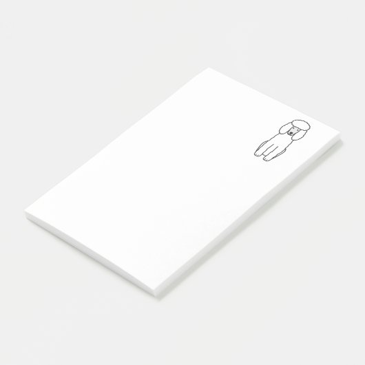 Podle Dog Cartoon Post-it® Notes (Schuin)