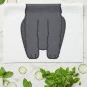 Podle Dog Cartoon Theedoek (Gevouwen)