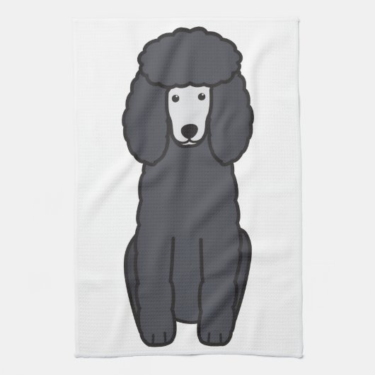 Podle Dog Cartoon Theedoek (Verticaal)