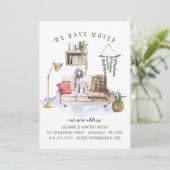 Podle Dog Moving Announcement Aankondiging (Staand voorkant)