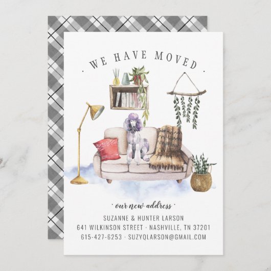 Podle Dog Moving Announcement Aankondiging (Voorkant / Achterkant)