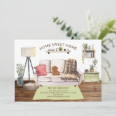 Podle Dog Moving Announcement Kaart (Staand voorkant)