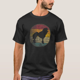 Podle Dog  Onderdruk Retro Style Silhouet T-shirt
