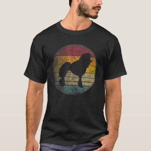 Podle Dog  Onderdruk Retro Style Silhouet T-shirt