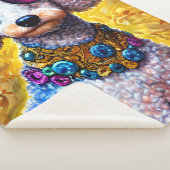 Podle Dog Wearving Oversize Glasses Sherpa Deken (3/4)