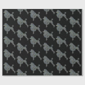 Podle Dog Yellow & Blue Grid Cadeaupapier (Vlak)