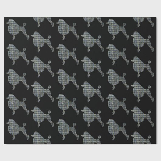 Podle Dog Yellow & Blue Grid Cadeaupapier (Vlak)