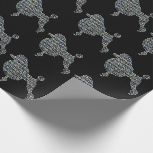 Podle Dog Yellow & Blue Grid Cadeaupapier (Hoek)