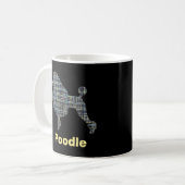 Podle Dog Yellow & Blue Grid Lines Koffiemok (Voorkant links)