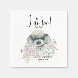 Podle Doodle Dog Wedding Cocktail Napkins Servet