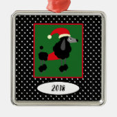 Podle en Polka Dots Keepomwille Metalen Ornament (Voorkant)