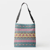 Podle - Fun Colorful Pattern in pastels Crossbody Tas (Achterkant)