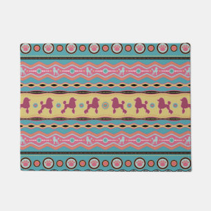 Podle - Fun Colorful Pattern in pastels Deurmat