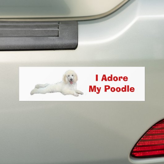 Podle I Adore Bumpersticker (Op auto)