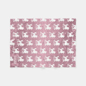 Podle on Pink Glitter Fleece Deken (Voorkant (Horizontaal))