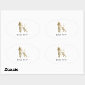 Podle — Puppy Clip Ovale Sticker (Vel)