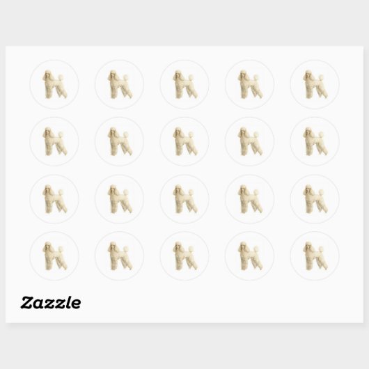 Podle — Puppy Clip Ronde Sticker (Vel)