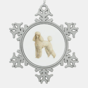 Podle — Puppy Clip Tin Sneeuwvlok Ornament