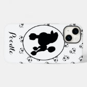 Podle Silhouette Hearts and Paw Prints Case-Mate iPhone Case (Achterkant (horizontaal))