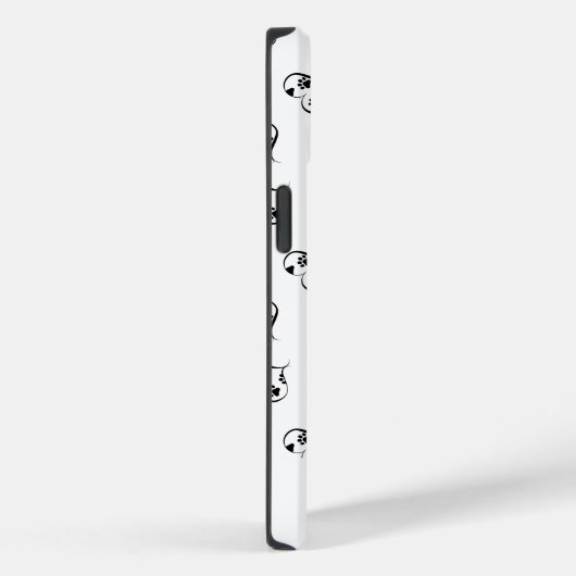 Podle Silhouette Hearts and Paw Prints Case-Mate iPhone Case (Achterkant / Rechts)