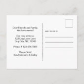 Podle We hebben nieuwe adreskop verplaatst Aankondigingskaart (Achterkant)