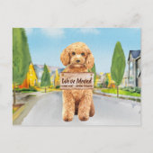 Podle We hebben nieuwe adreskop verplaatst Aankondigingskaart (Voorkant)