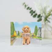 Podle We hebben nieuwe adreskop verplaatst Aankondigingskaart (Staand voorkant)