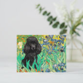 Podle (zwart 1) - Irises Briefkaart (Staand voorkant)