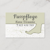 Podologe, Fusspflege Visitekaartje (Voorkant)
