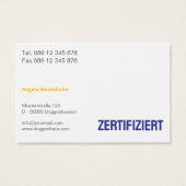 Podology Photo QR Code Foot Care Tattoo art Visitekaartje (Achterkant)