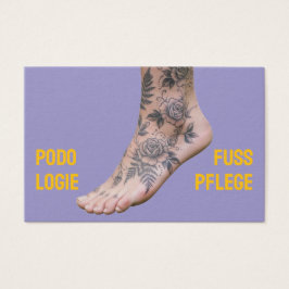 Podology Photo QR Code Foot Care  Visitekaartje