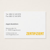 Podology Photo QR Code Foot Care  Visitekaartje (Achterkant)