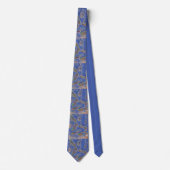 Podoloog Da Vinci Stropdas Blauw (Voorkant)