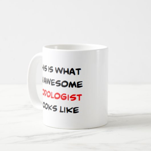 podoloog, geweldige koffiemok (Voorkant links)