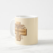 Podoloog Kruis Caduceus Koffiemok (Voorkant links)