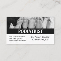 Podoloog Medische Afspraak Visitekaartje