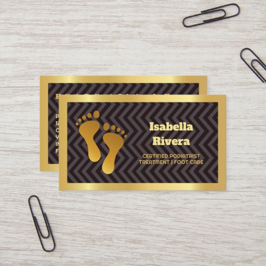 podoloog visitekaartje (Voorkant / Achterkant in situ)