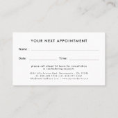 Podoloog Voet Gezondheidsbeoefenaar Modern Afsprakenkaartje (Achterkant)