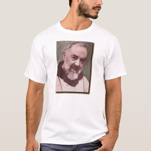 podre pio t-shirt (Voorkant)