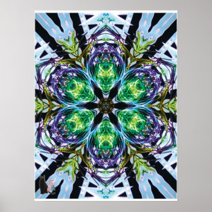 Pods Kinestische Collage Kaleidoscoop Poster