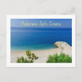 Podstrana — Split, Kroatië, strand Briefkaart (Voorkant)