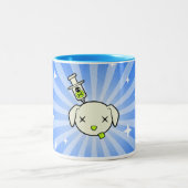 Poe Burst Coffee-Mok - blauw Tweekleurige Koffiemok (Center)