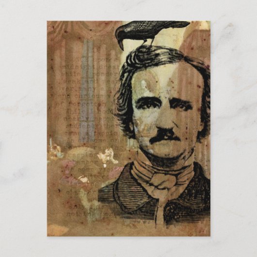 Poe Collage Briefkaart (Voorkant)