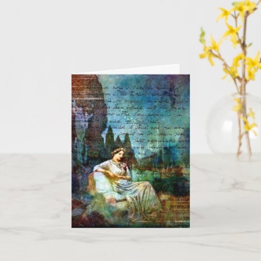 Poe Collage, Verjaardag Kaart (Gele Bloem)