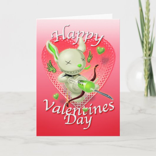 Poe de Afscheid Puppy Valentijn Feestdagen Kaart (Voorkant)