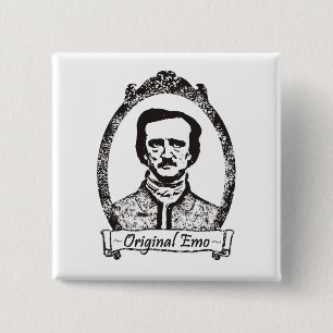 Poe: De oorspronkelijke emo Vierkante Button 5,1 Cm